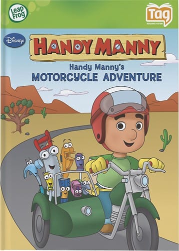 Front Standard. LeapFrog - Tag Activity Storybook Handy Manny's Motorcycle Adventure.