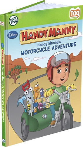 LeapFrog Tag Activity Reading Story Book Disney Handy Manny Motorcycle Adventure for sale online