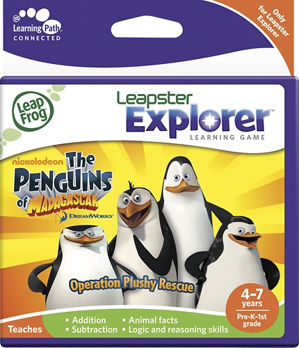  LeapFrog - Leapster Explorer Game: The Penguins of Madagascar Operation Plushy Rescue