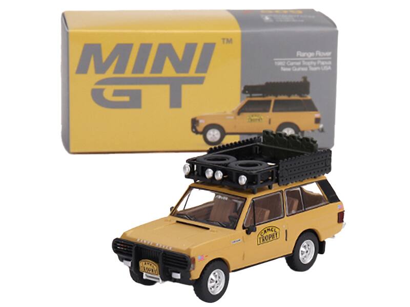 MINI GT  
Range Rover  
1982 Camel Trophy  
Paa Tama Gunes Team USA  
CAMCL TROPHY  
CR JOPL
