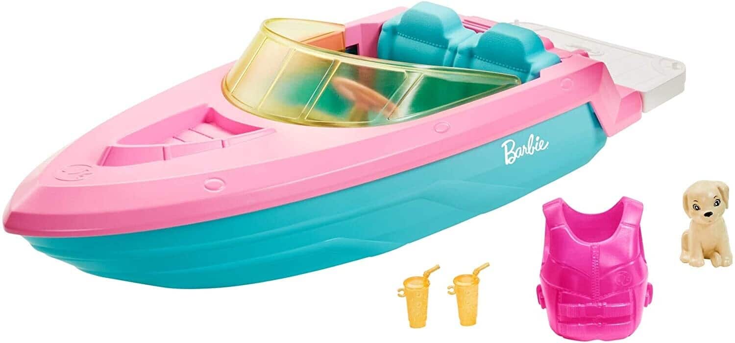 Mattel - Barbie Boat with Puppy - COLLECTABLES - Multicolor
