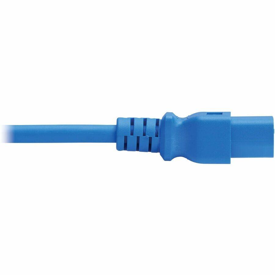 Alt View 2. Tripp Lite - Eaton Tripp Lite Series Power Cord, C14 to C21 - Heavy-Duty, 15A, 250V, 14 AWG, 5 ft. (1.5 m), Blue - For Computer - Blue.