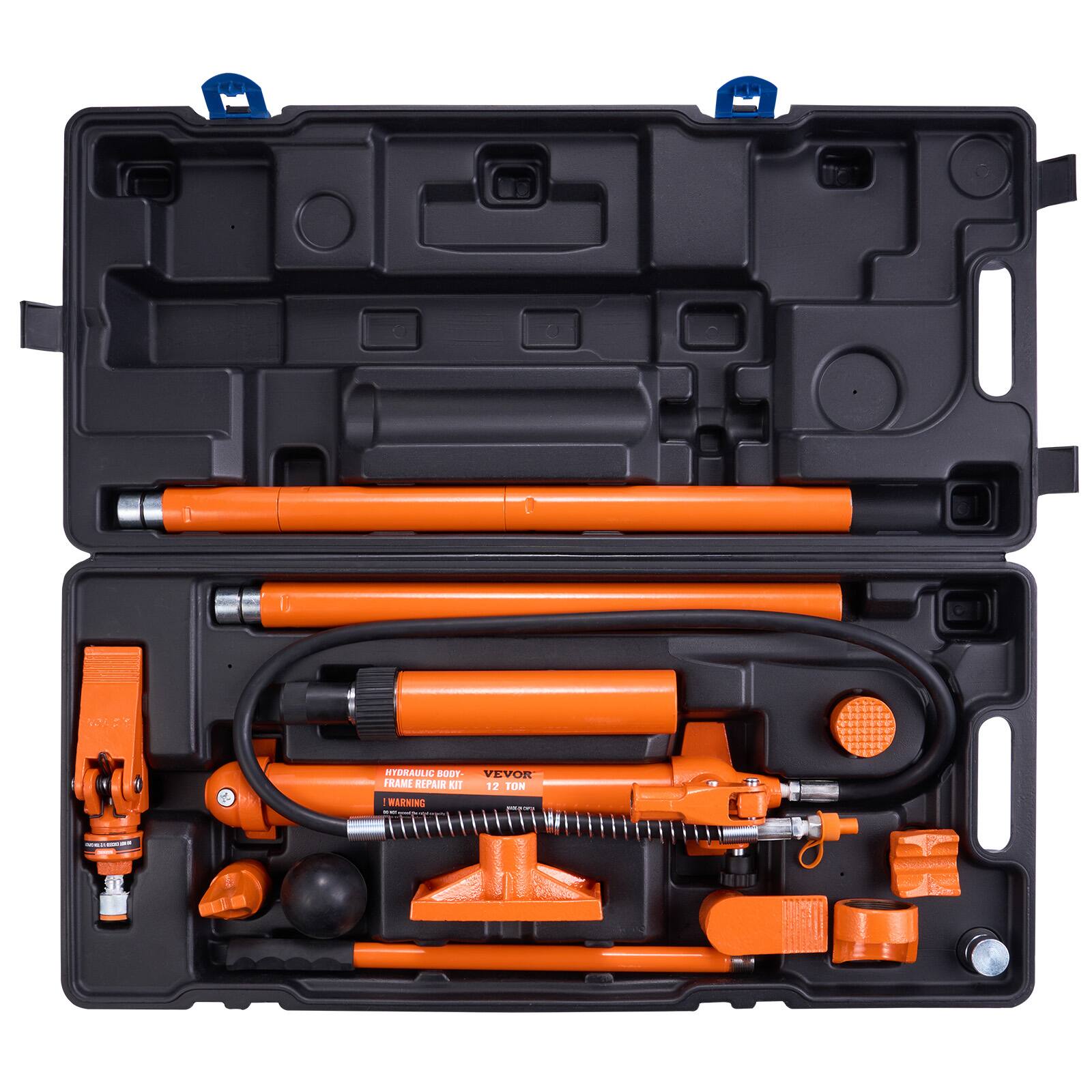 HYDRAULIC BODY PULLER KIT  
VEVOR 12 TON  
WARNING