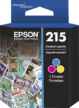 Epson - 215 Standard Capacity Ink Cartridge - Cyan/Magenta/Yellow