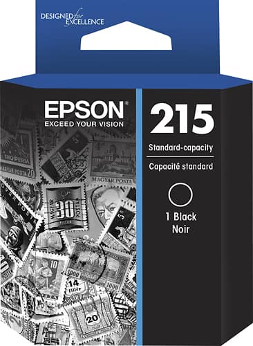 Epson - 215 Ink Cartridge - Black - Larger Front