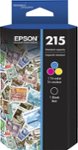 Front Zoom. Epson - 215 2-Pack Standard Capacity Ink Cartridges - Black/Multicolor.