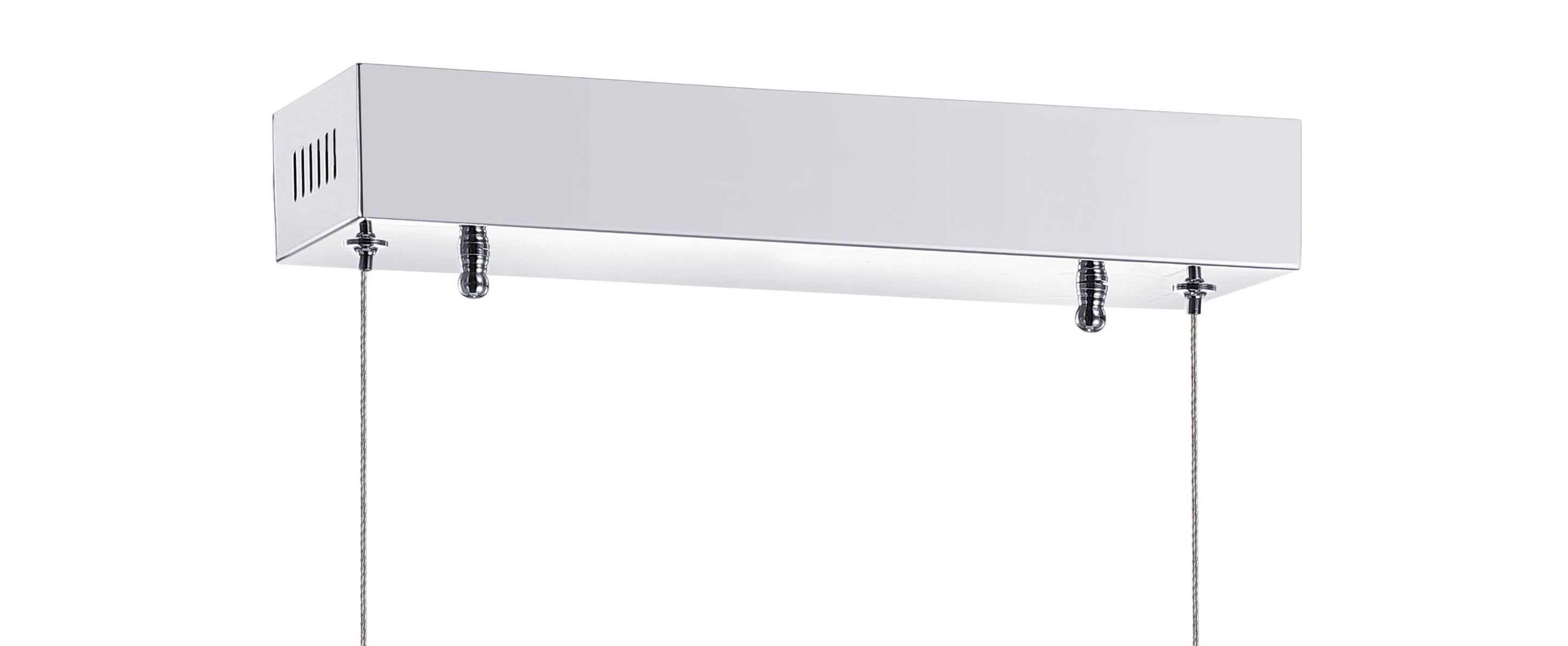 Alt View 5. Jonathan Y - Ali 34.5" Dimmable Adjustable Integrated LED Metal Linear Pendant, Chrome - Chrome.
