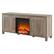 Alt View 14. Camden&Wells - Chabot Log Fireplace TV Stand for Most TVs up to 65" - Gray Oak.