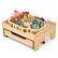 Front. Costway - Costway Wooden Kids Train Track Railway Set Table w/100 Pieces Storage Drawer - Natural.
