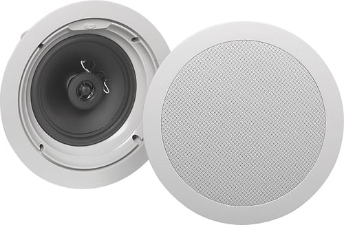Angle. Klipsch - 6-1/2" Architectural In-Ceiling Speaker (Each) - White.