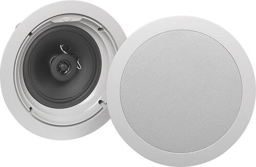 Angle. Klipsch - 6-1/2" Architectural In-Ceiling Speaker (Each) - White.