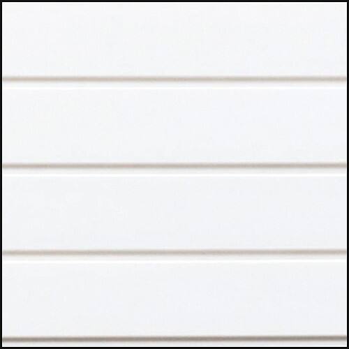 Front Standard. NewAge - VersaTrac White Slat-Wall Storage System (8-Pack).