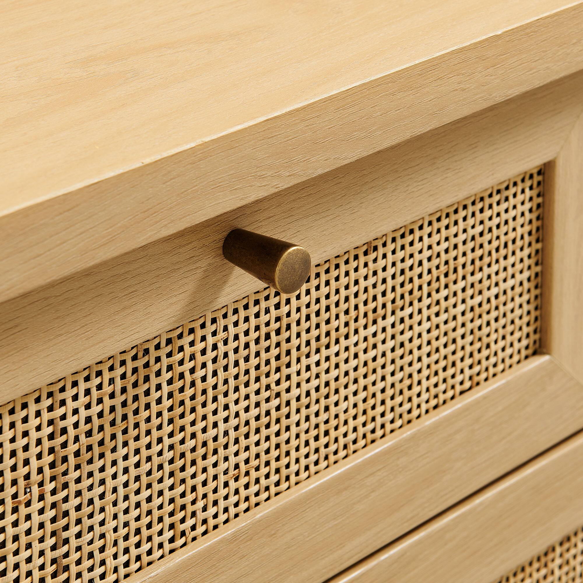 Alt View 6. Modway - Soma 62 Inch Rattan Console Table by Modway - Oak.