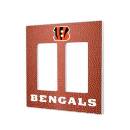 Keyscaper - Cincinnati Bengals Football Design Double Rocker Light Switch Plate - Multicolor