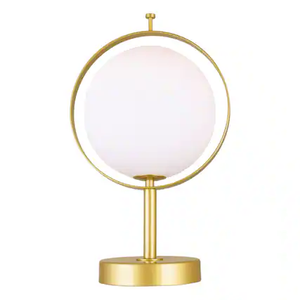 Front. CWI Lighting - Da Vinci 1 Light Table Lamp With Brass Finish - Medallion Gold.