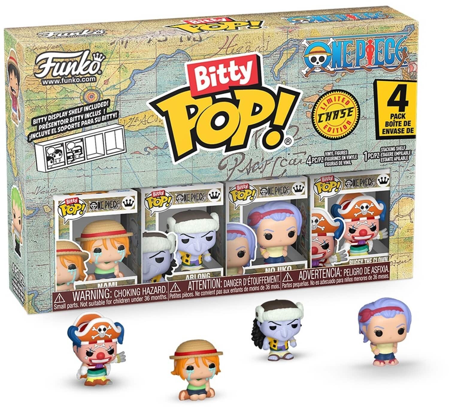 Funko Bitty POP!: One Piece Nami 4 Pack COLLECTIBLES Multicolor