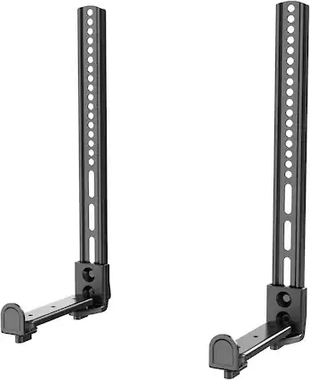Front. Schertz - Adjustable Soundbar Mount for Samsung, Bose, Sonos, LG, Vizio – Fits 20"-45" Soundbars & 23"-65" TVs – Supports Up to 33 - Black.