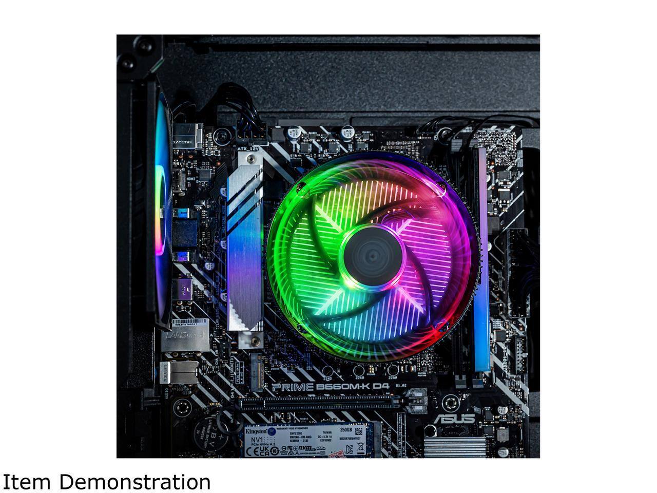 Cooler Master i70C LGA1700 ARGB CPU Cooler, Black Aluminum, Copper