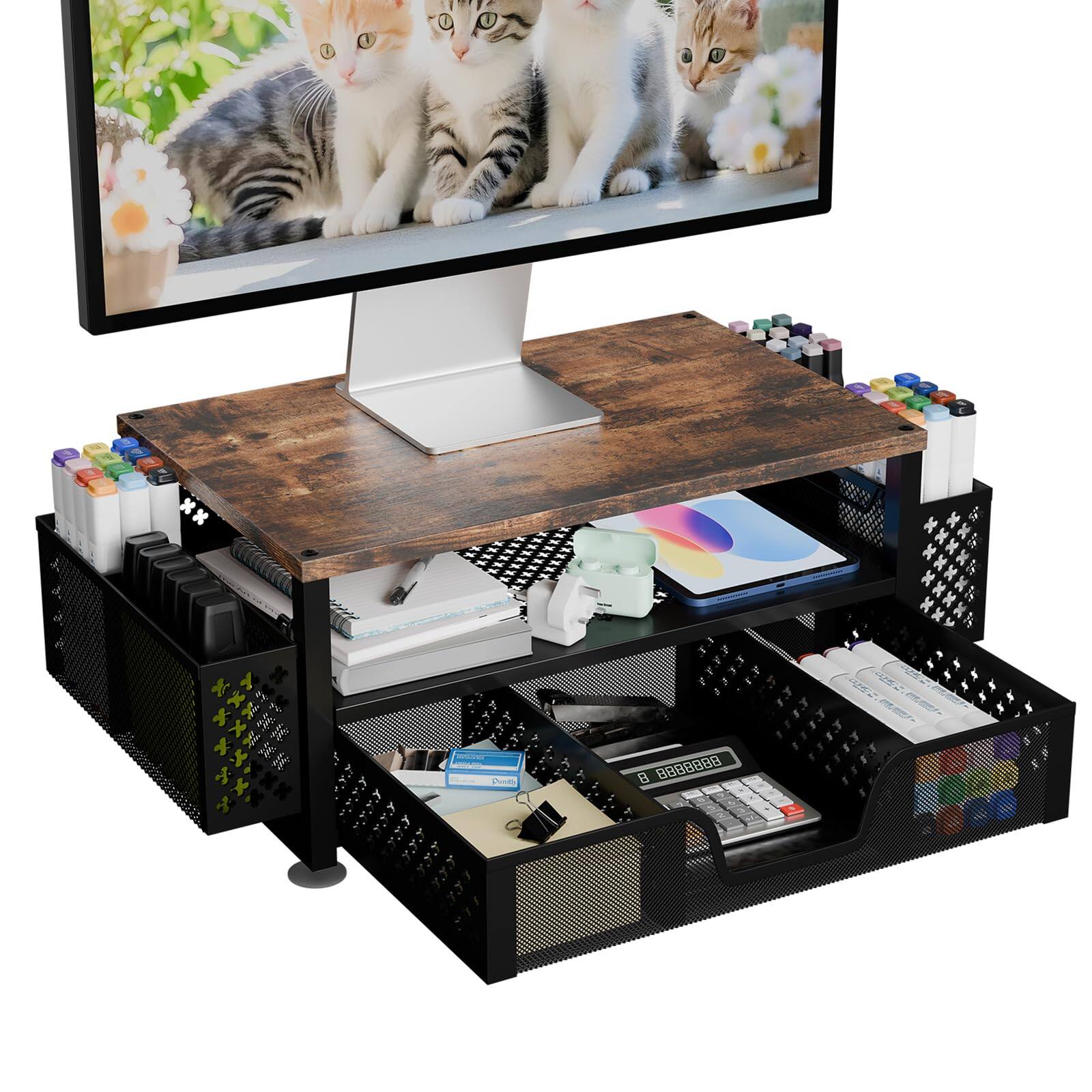 Brown 16"W x 10"D x 6.25"H