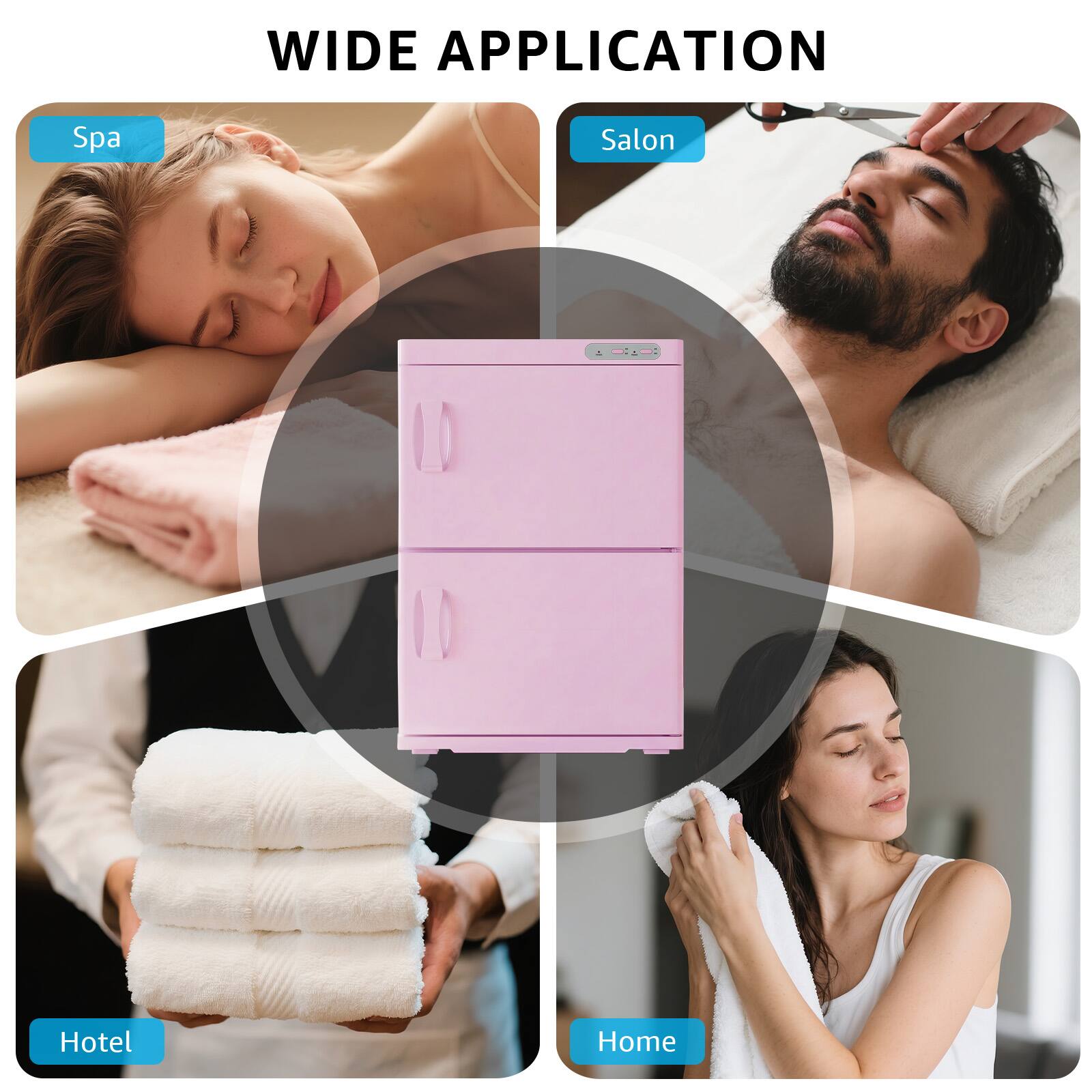WIDE APPLICATION

Spa  
Salon  
Hotel  
Home