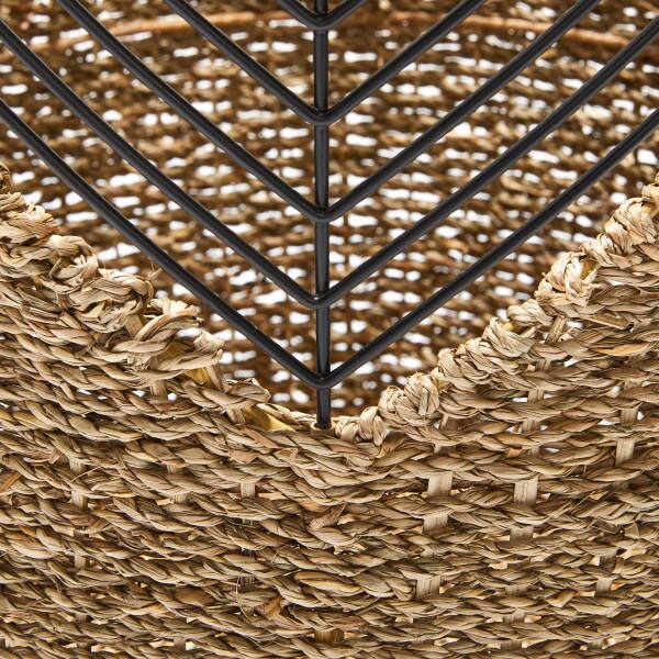Alt View 2. Adore Decor - Adore Decor Shoshana Woven Basket, Set of 3, Natural - Natural.