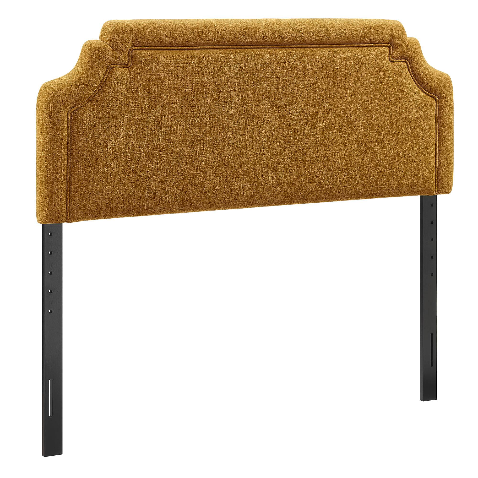 Angle. Modway - Magnolia Upholstered Fabric Headboard by Modway - Copper.
