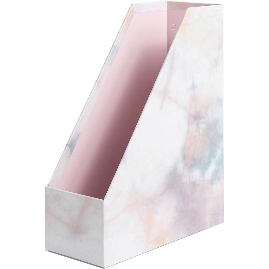 Angle. U Brands - U Brands 4 Piece Desk Organization Set Desktop Paper Wrapped Soft Dye Chipboard Paper - Soft Dye.