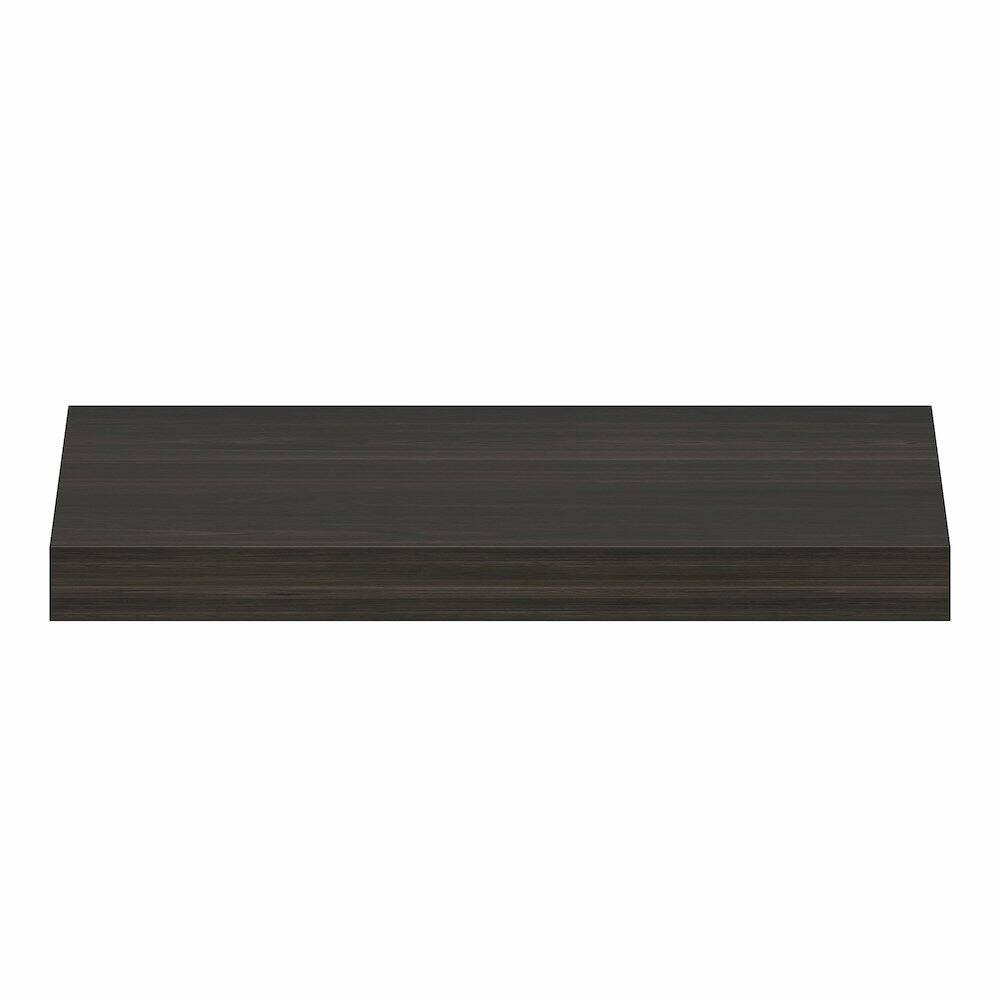 Left. Furinno - TANNA Floating Shelves for Wall, 9 x 24 Wall Shelf, Thick Shelf Wall Mounted Floating Shelf with Invisible Brackets - Tobacco Oak.
