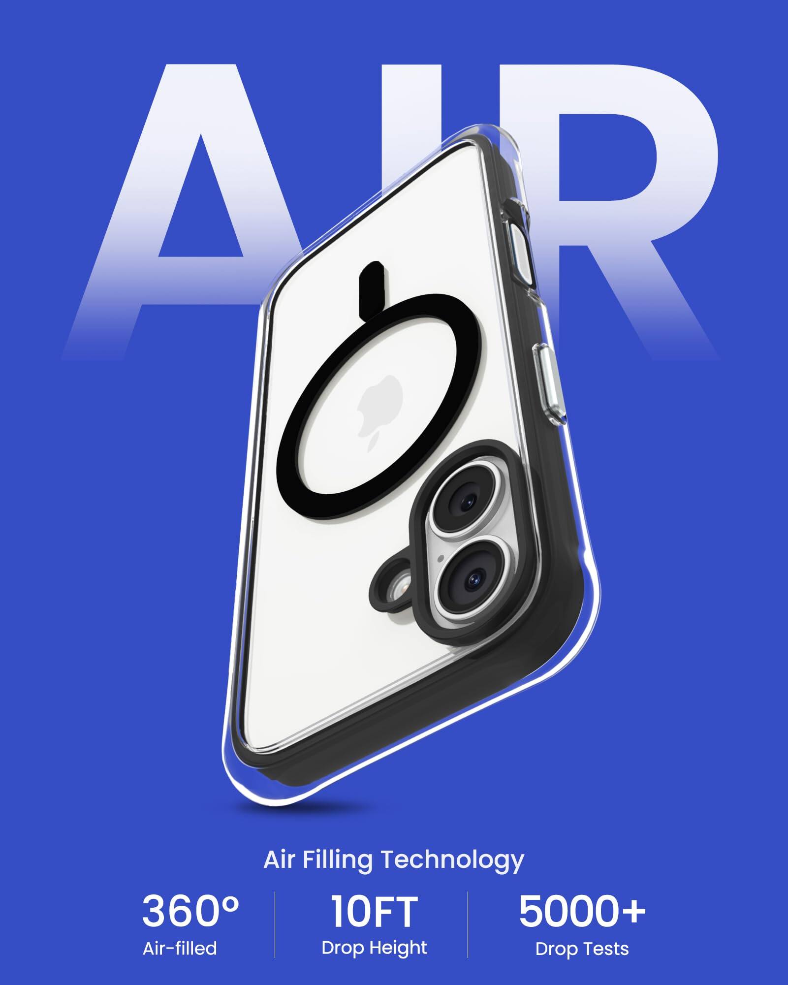 Air Filling Technology  
360° Air-filled  
10FT Drop Height  
5000+ Drop Tests