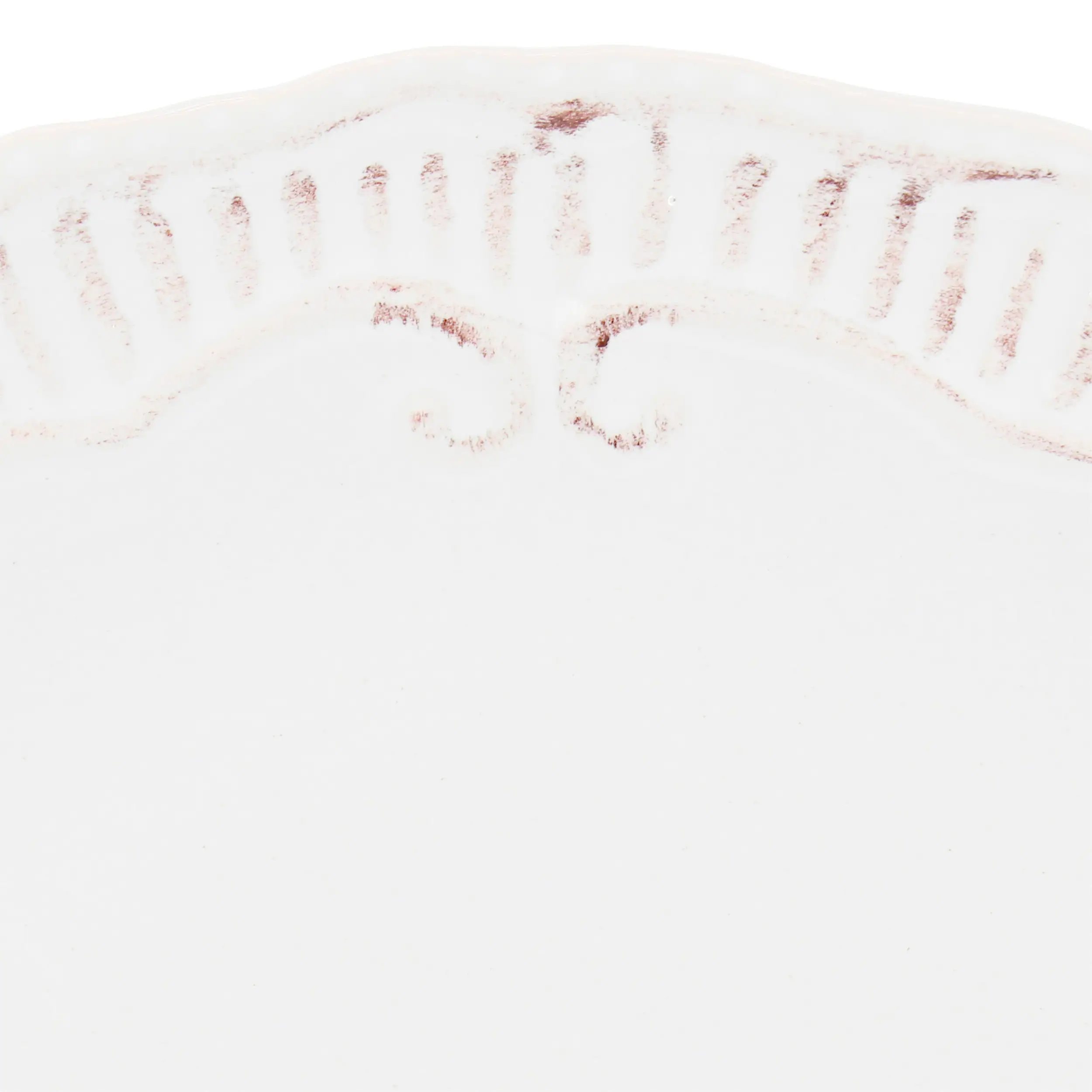 Alt View 3. Modern Southern Home - Modern Southern Home Capri 6 Piece 11 Inch Stoneware Embossed Dinner Plate Set in White - White.