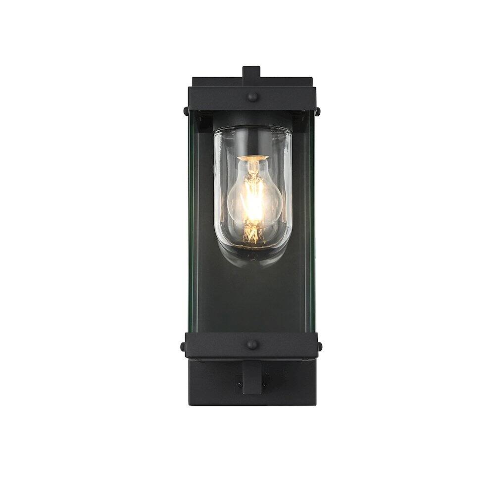 Back. Elegant Lighting - Keaton 6 Inch Outdoor Wall Sconce In Black - Black.