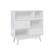 Left. Linon Home Décor - Rosita Three-Shelf Bookcase - White.