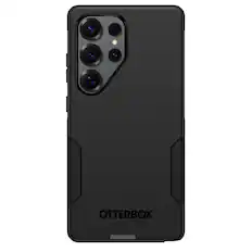 Front. OtterBox - Commuter Series Hard Shell for Galaxy S25 Ultra - Black.