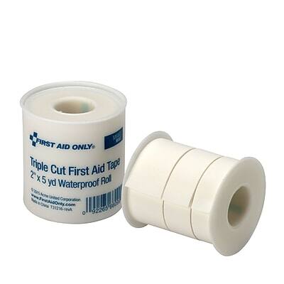 FIRST AID ONLY  
Triple Cut First Aid Tape  
2" x 5 yd Waterproof Roll  
United Corporation  
FrstAidOnly.com  
T31216-revA  
66 o 92265