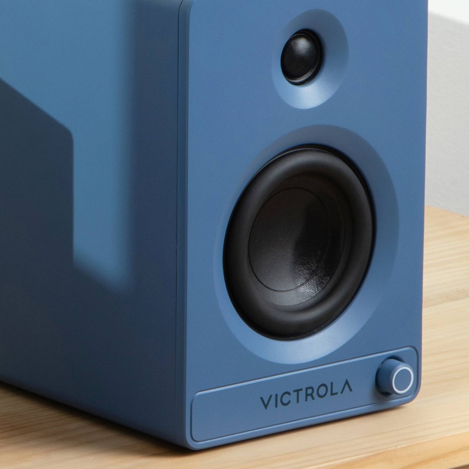 Alt View 12. Victrola - Victrola Tempo Bluetooth Bookshelf Speakers - Blue.