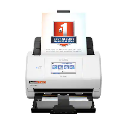 #1 BEST SELLING SCANNERS AT RETAIL
Source: Circana, LLC. Retail Tracking Service. U.S. & Canada. Scanners, Dollar & Unit Sales, February 2025 – January 2026.
EPSON
RR-620W
RapidReceipt
ScanWay
