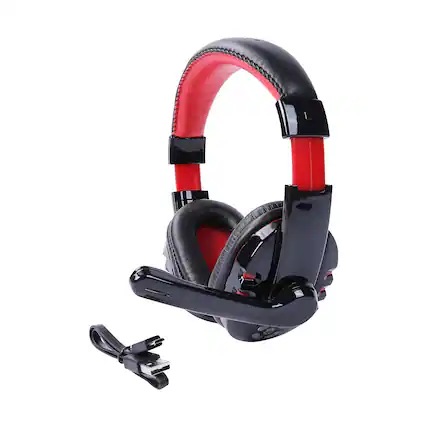Front. BEARSOLIM - 4.2 Wireless Bluetooth Over Ear Earphone, Deep Bass Stereo Gaming Micro Headphones,Noise-Canceling Adjustable Earphone - BLACK.