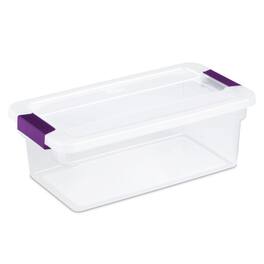 Sterilite - 6 Quart Plastic ClearView Latch Box Storage Container Tote, 36 Pack