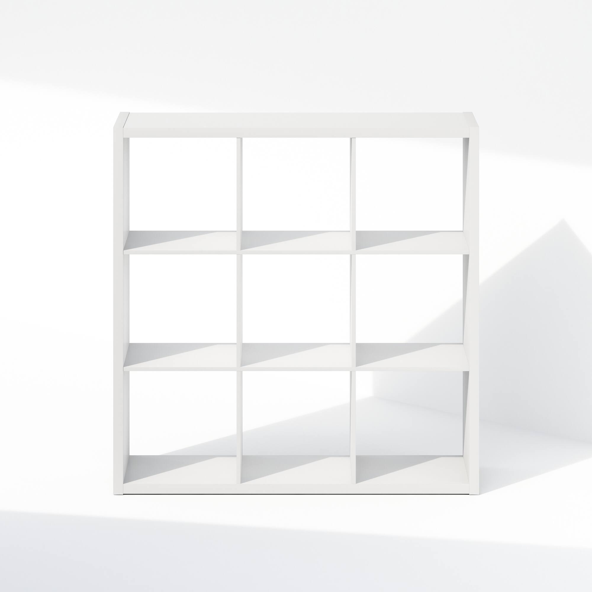 Alt View 2. Furinno - Cubic Open Back Multipurpose Clothing & Closet Storage Organizer Shelf, 9-Cube - White.