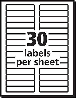 30 labels per sheet
