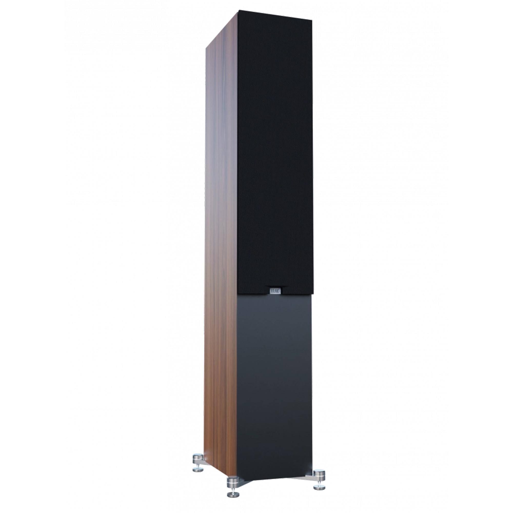 Alt View 1. ELAC - ELAC Debut 3.0 - 5.25" Floor Speaker (Walnut) DF53-WN - Walnut.