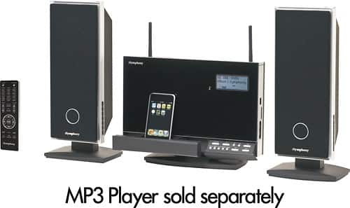 iSymphony - Audio System with Apple® iPod® Dock and Wireless Speakers-Angle_Standard