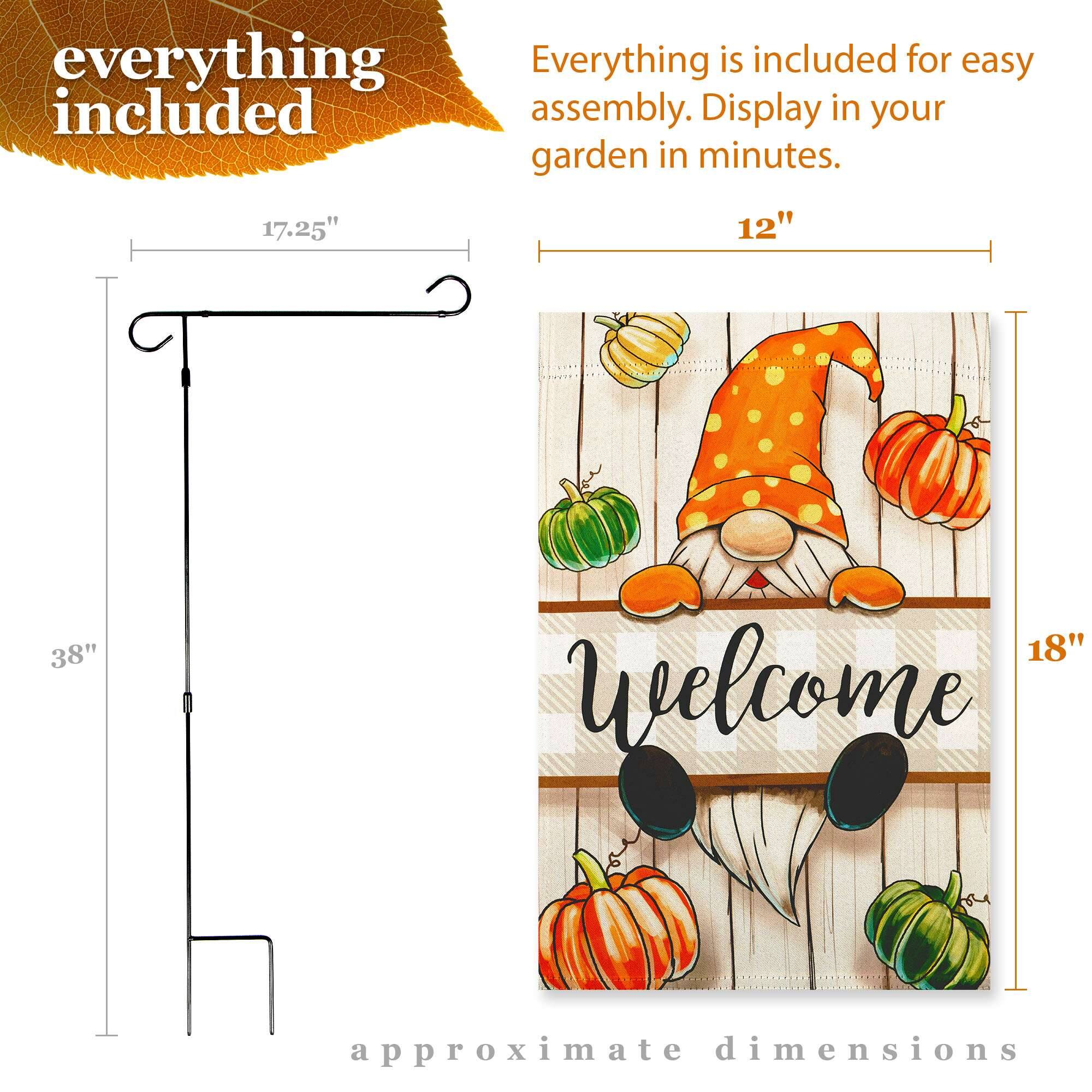 everything included

Everything is included for easy assembly. Display in your garden in minutes.

17.25" 12" 38" 18" Welcome approximate dimensions