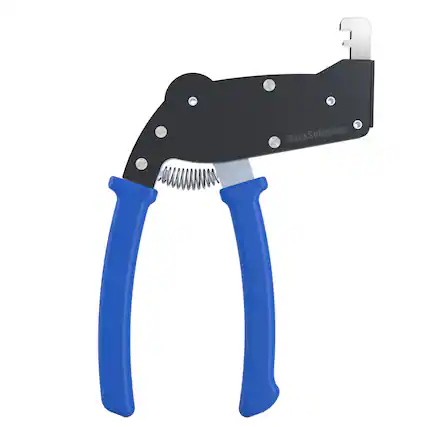 Front. RackSolutions - RackSolutions World's Best Cage Nut Tool for Data Centers, Rubberized Grip, Angled Neck for Cage Nut Installation - Blue.