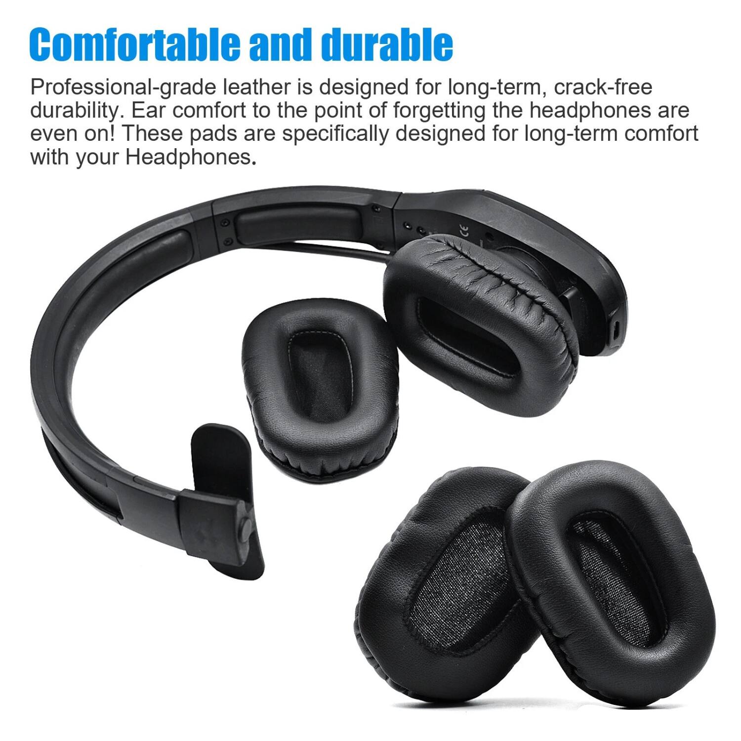 Comfortable and durable

Professional-grade leather is designed for long-term, crack-free durability. Ear comfort to the point of forgetting the headphones are even on! These pads are specifically designed for long-term comfort with your Headphones.
