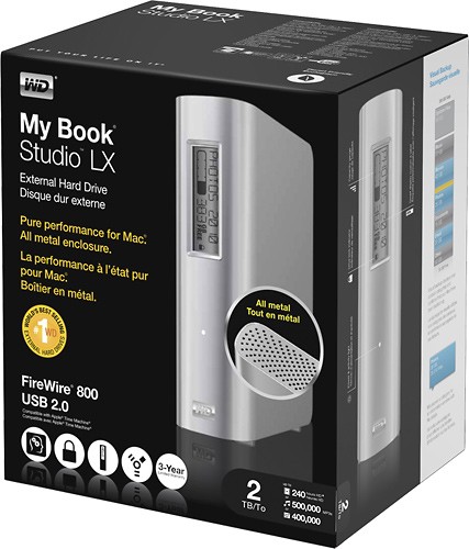 Best Buy: Western Digital My Book Studio LX 2TB External FireWire 