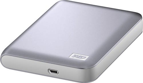 Angle Standard. Western Digital - My Passport 1 TB External Hard Drive - Refurbished - Portable - 1 Pack - Silver.