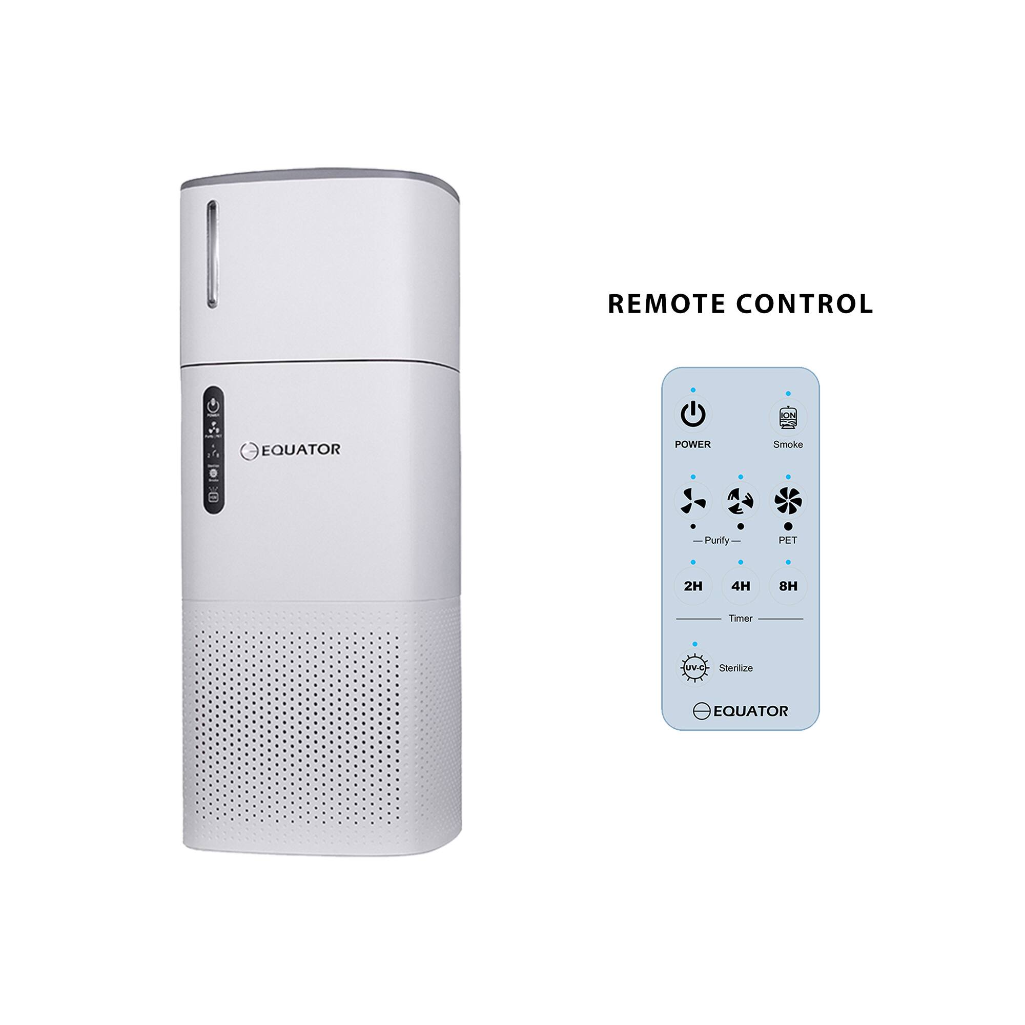 REMOTE CONTROL EQUATOR POWER Smoke -Purity PET 2H 4H 8H Timer Sterilize EQUATOR