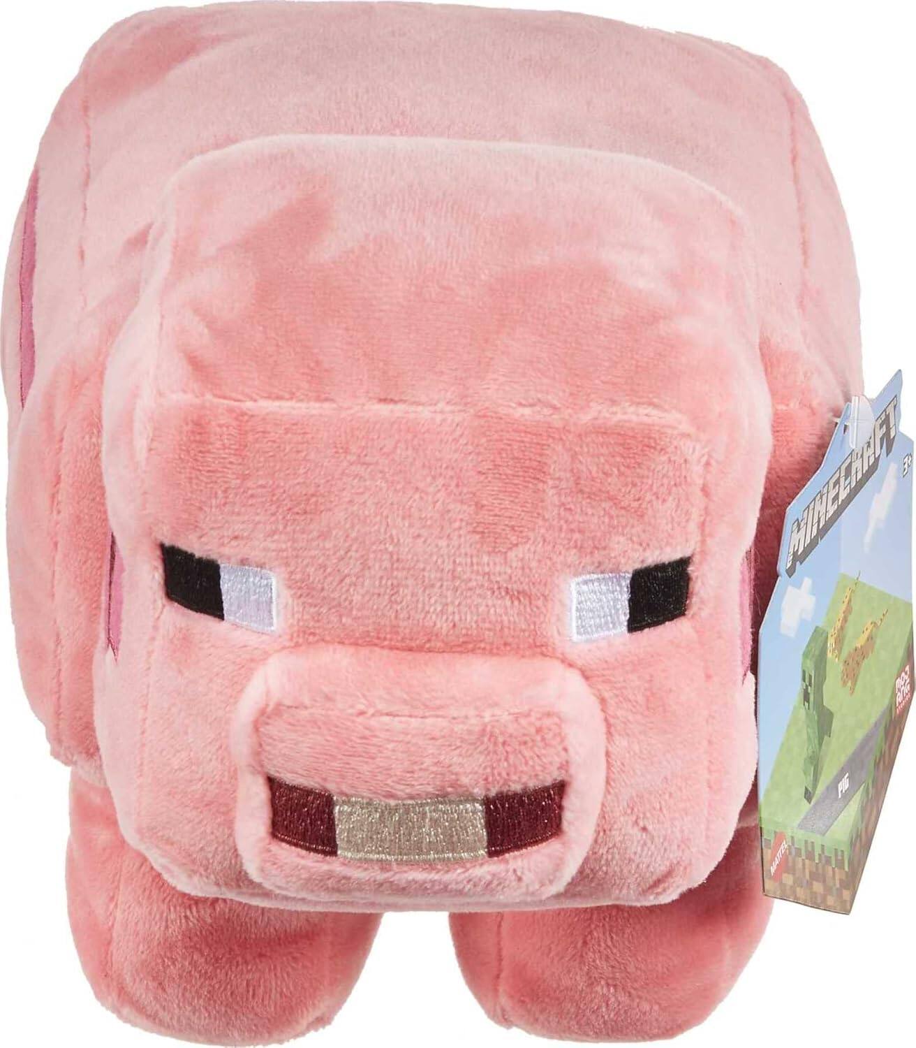 Left. Mattel - Minecraft Plush Character Doll Collectible Toy - Pink.