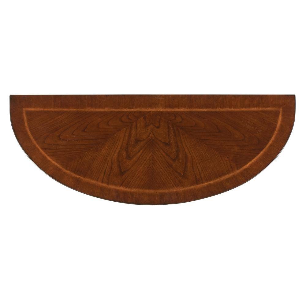 Angle. Butler Specialty - Hampton 36" Demilune Console Table - Dark Brown.